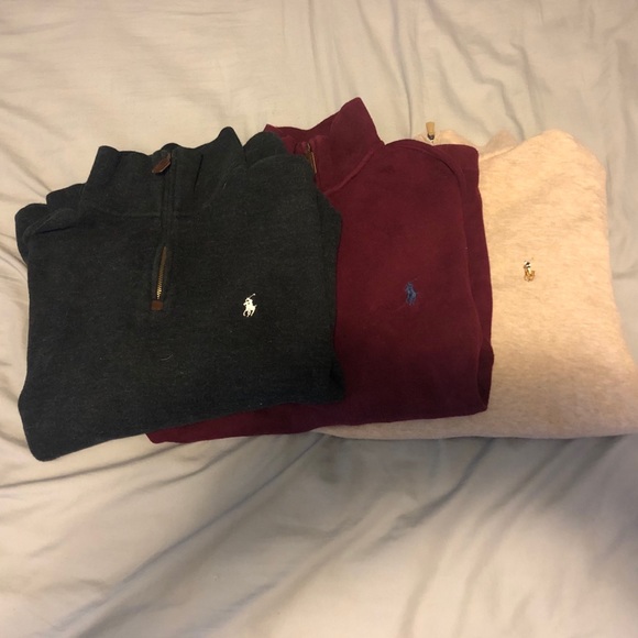 Three RL 1/4 Zips